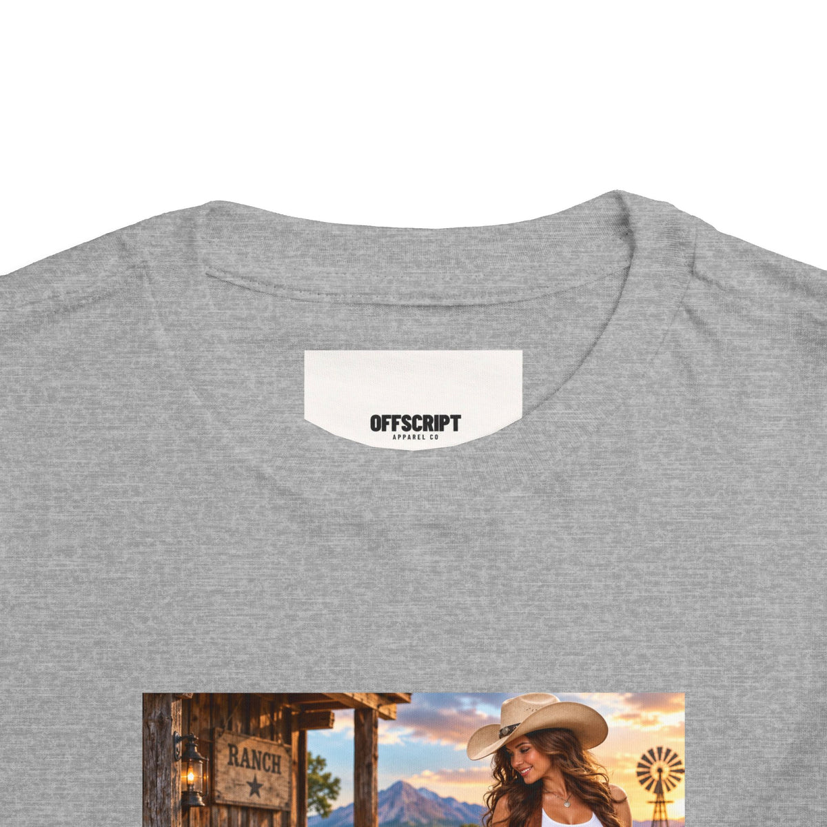Toddler Tee — "Howdy Ma'am" Cowgirl Graphic Kids Shirt