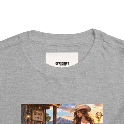 Toddler Tee — "Howdy Ma'am" Cowgirl Graphic Kids Shirt