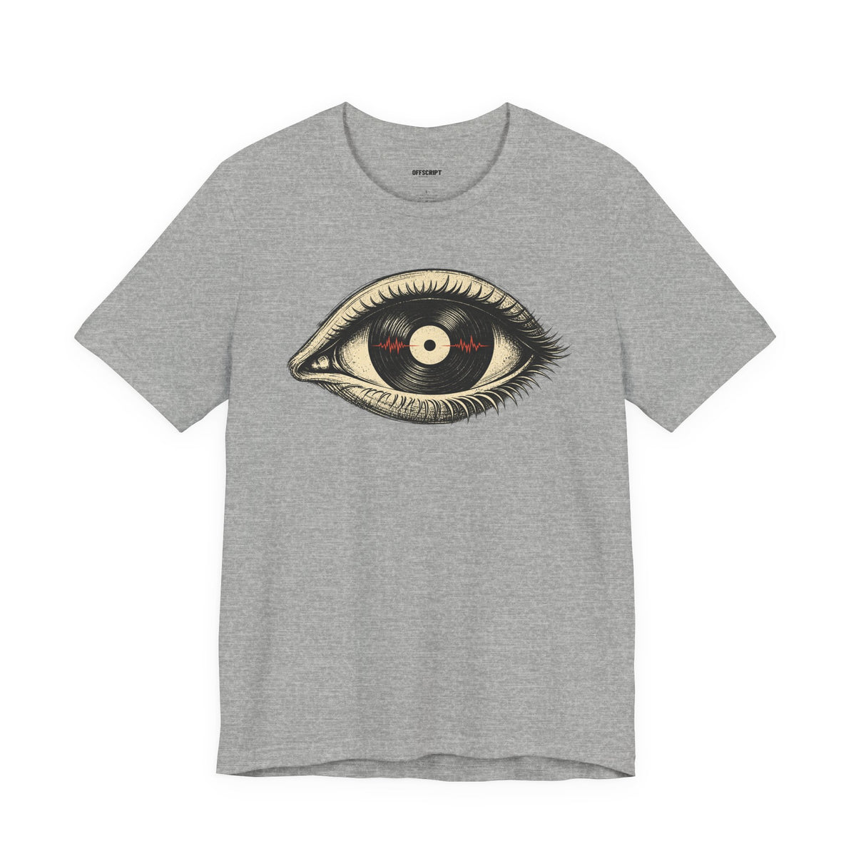 Graphic Tee — Vintage Vinyl Eye Illustration T‑Shirt