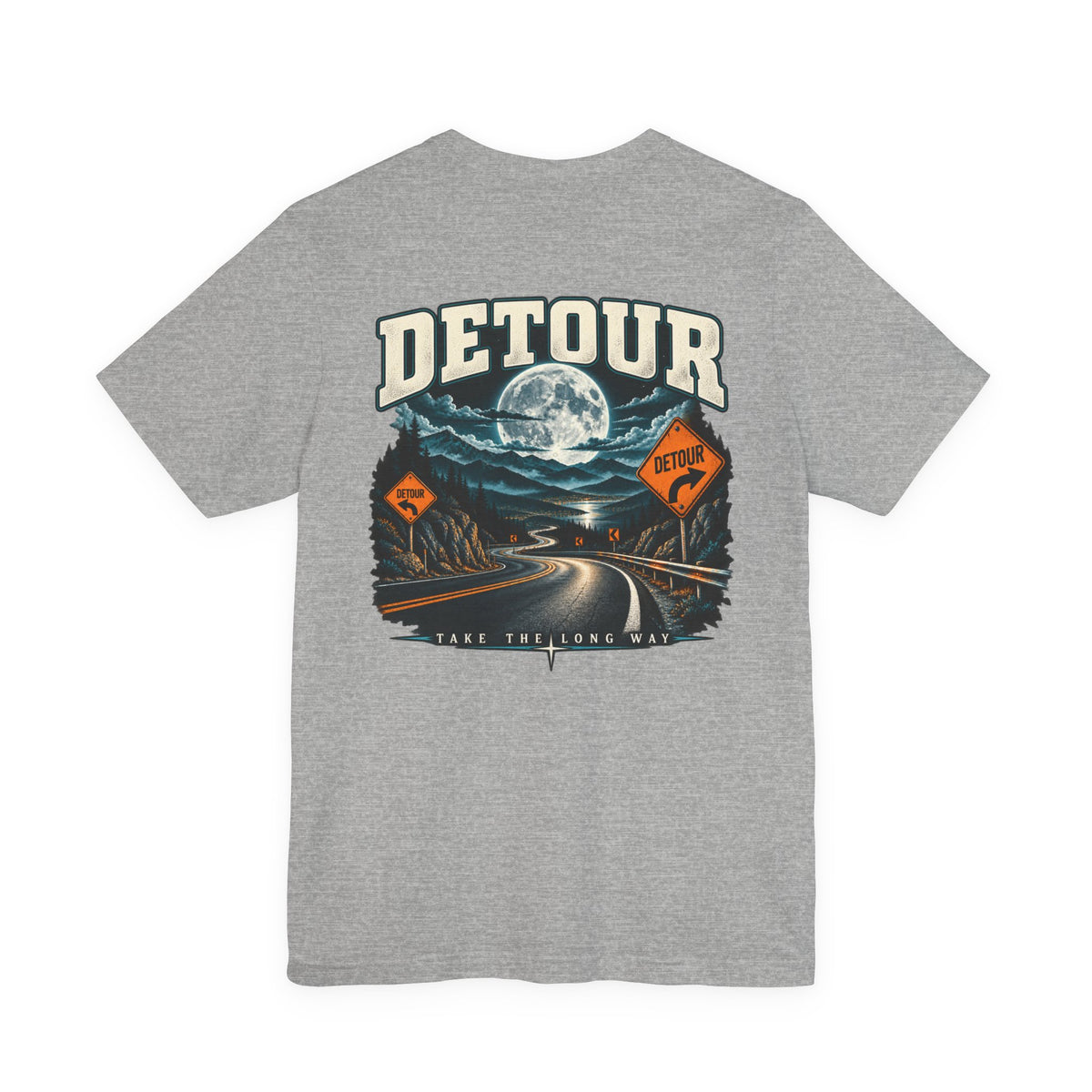 Detour Take the Long Way Road Trip Graphic T-Shirt