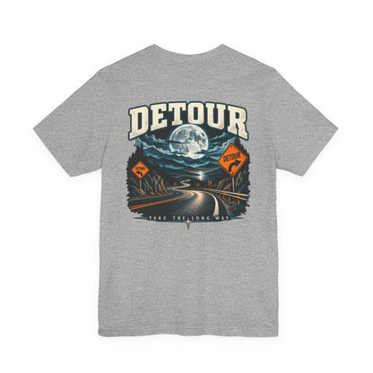 Detour Take the Long Way Road Trip Graphic T-Shirt