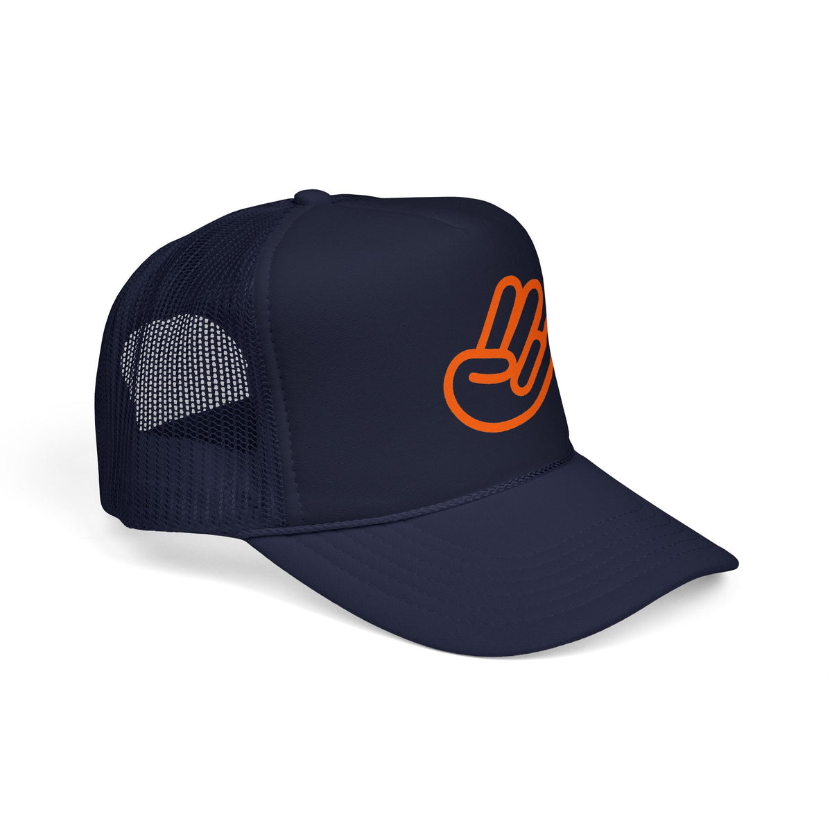 Shocker Foam Trucker Hat — Retro Orange Surf Vibe Mesh Cap