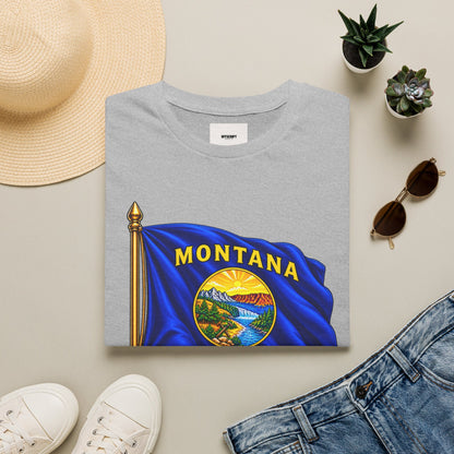 Montana Flag T-Shirt — State Seal "Oro y Plata (Gold and Silver)" Graphic Tee