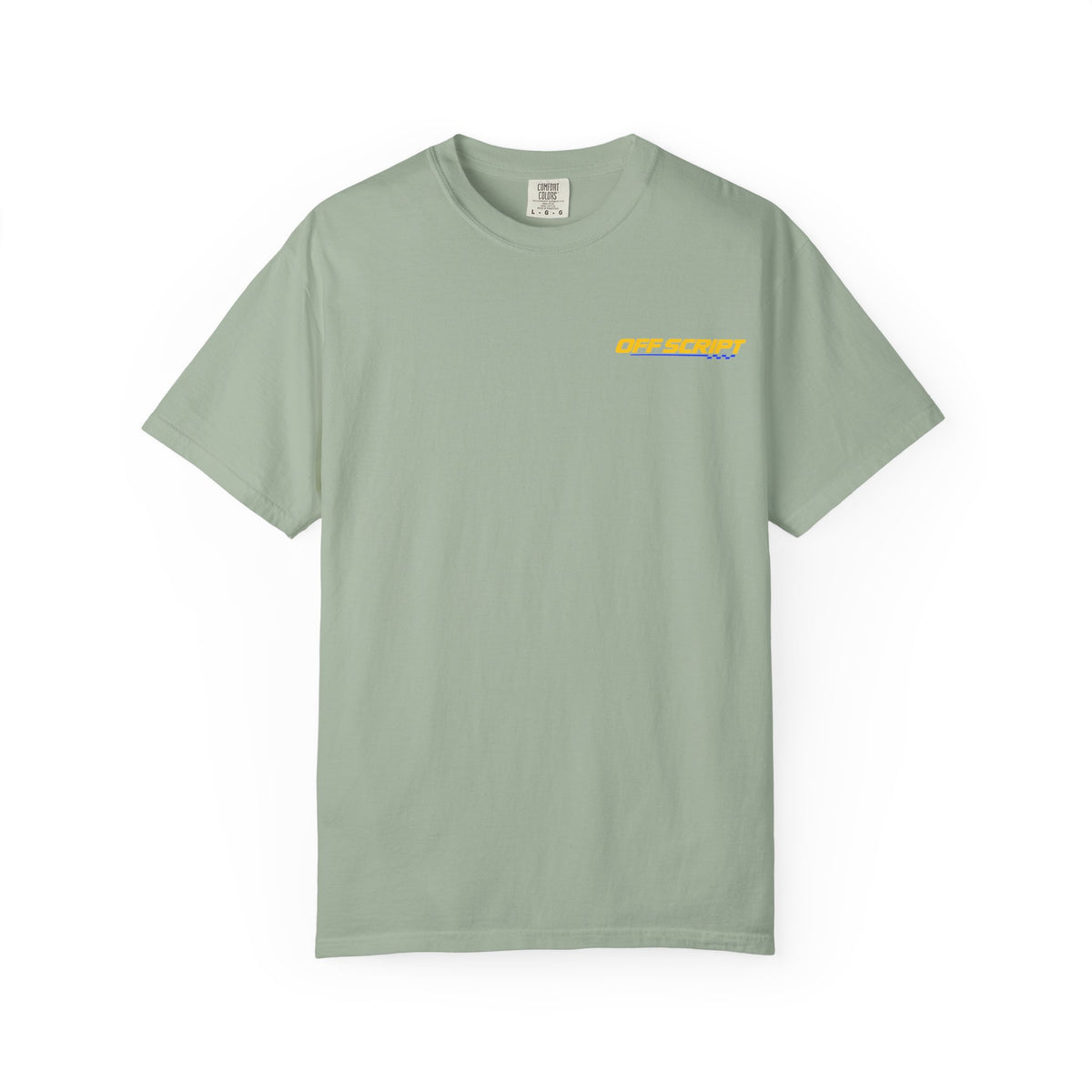 T-Shirt — Off Script Vinyl Graphic Tee: "Make Your Own Plans" Retro Racing Design