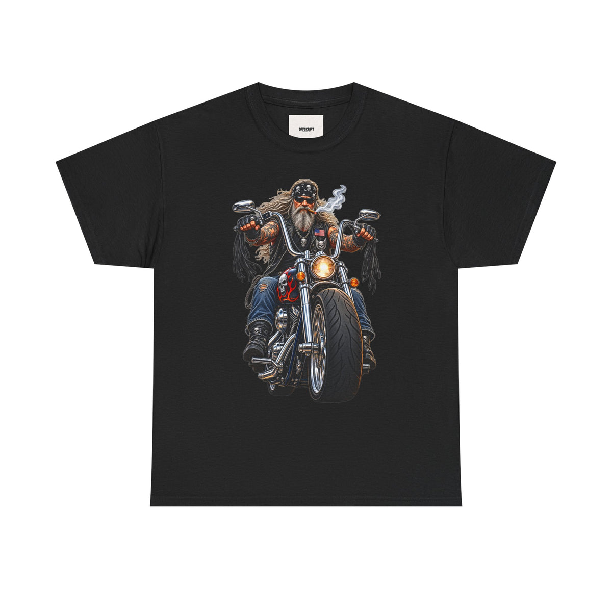 Biker Motorcycle Rider Graphic Tee — Vintage Road Rebel T‑Shirt