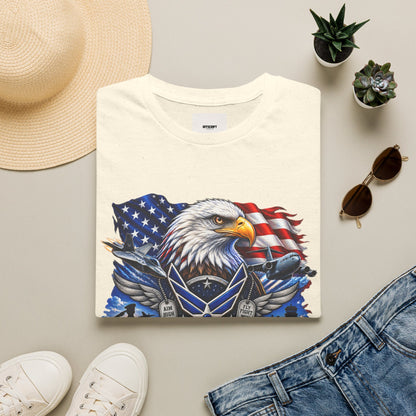 Air Force Veteran Eagle T‑Shirt — U.S. Flag Military Tribute