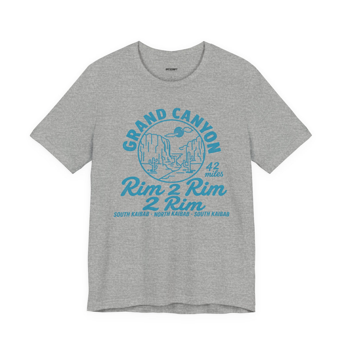 Grand Canyon Rim 2 Rim Graphic Tee — 42 Miles Adventure T-Shirt
