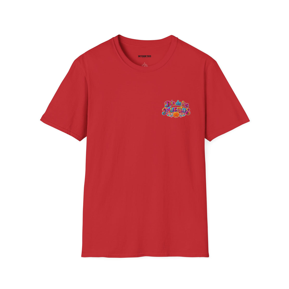 Sugar Skull T-Shirt — Colorful Day of the Dead Floral Skull Tee