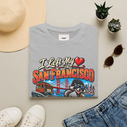 “I Left My Heart in San Francisco” T-Shirt — Vintage Golden Gate Cityscape Tee