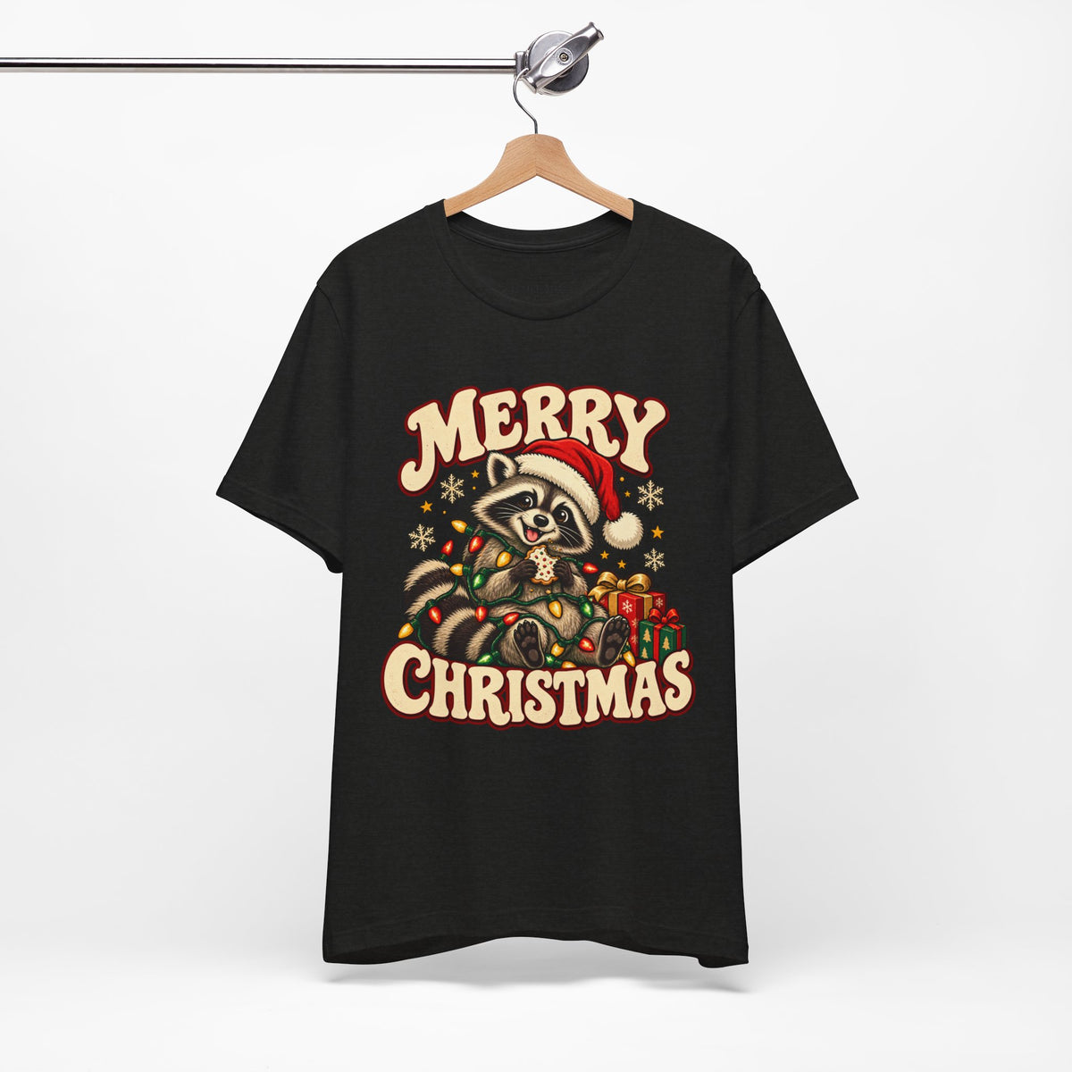 Merry Christmas Raccoon Tee