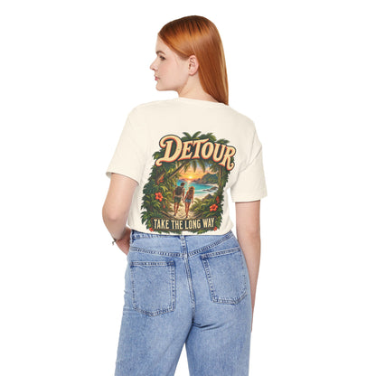Detour Take the Long Way Tropical Adventure T-Shirt