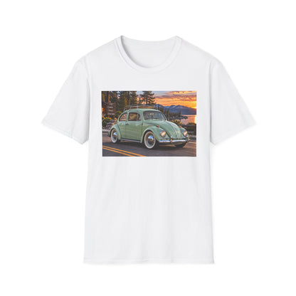 Classic VW Beetle Sunset T-Shirt — Vintage Car Lover Tee