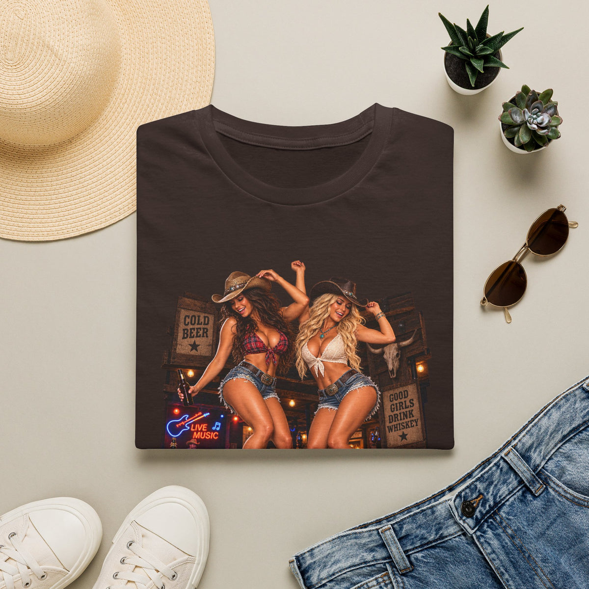 Honky Tonk Women T-Shirt — Country Cowgirl Graphic Tee