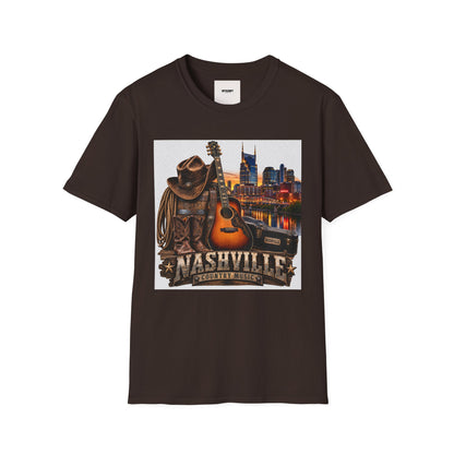 Nashville Skyline Guitar T-Shirt