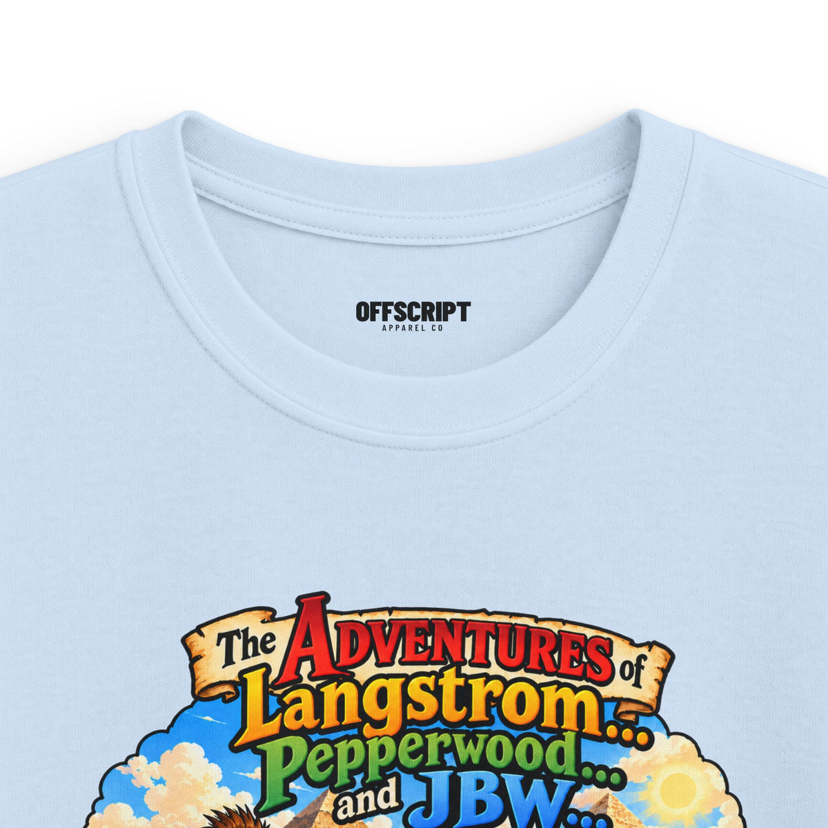 Kids Adventure T‑Shirt — "The Adventures of Langstrom & Pepperwood" Fantasy Design