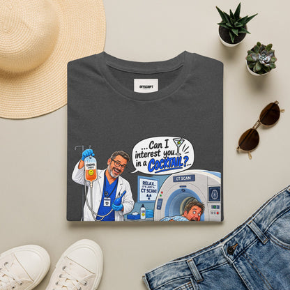 CT Tech T-Shirt — Funny ‘Can I Interest You in a Cocktail?’ Radiology Shirt