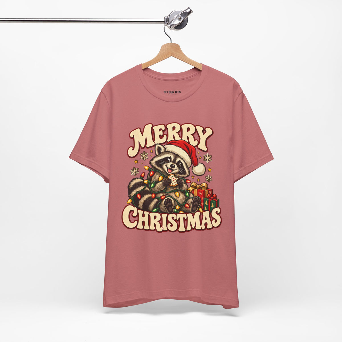 Merry Christmas Raccoon Tee