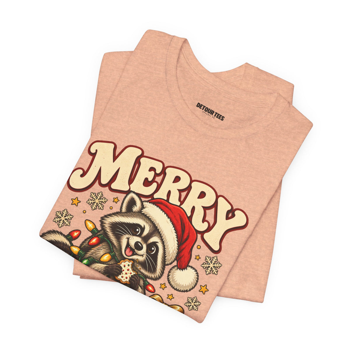 Merry Christmas Raccoon Tee