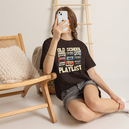 Old School Playlist Cassette Tape T-Shirt