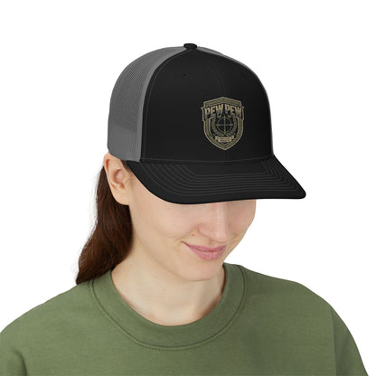 Tactical Shield Logo Snapback Cap | Trucker Mesh Hat