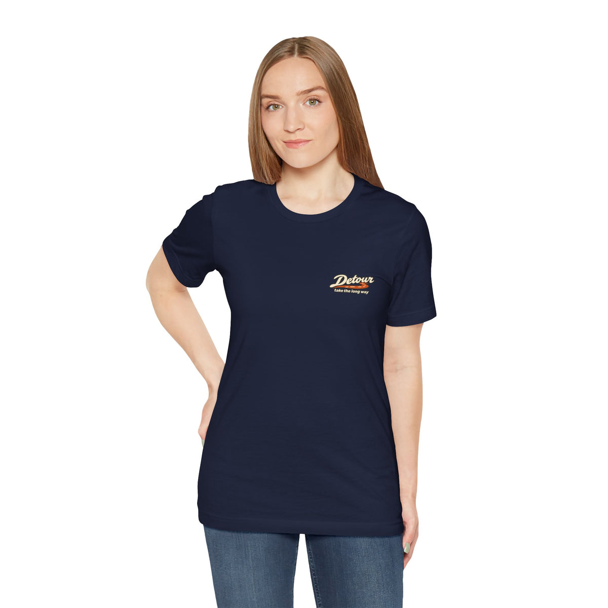 Detour Take the Long Way Road Trip Graphic T-Shirt