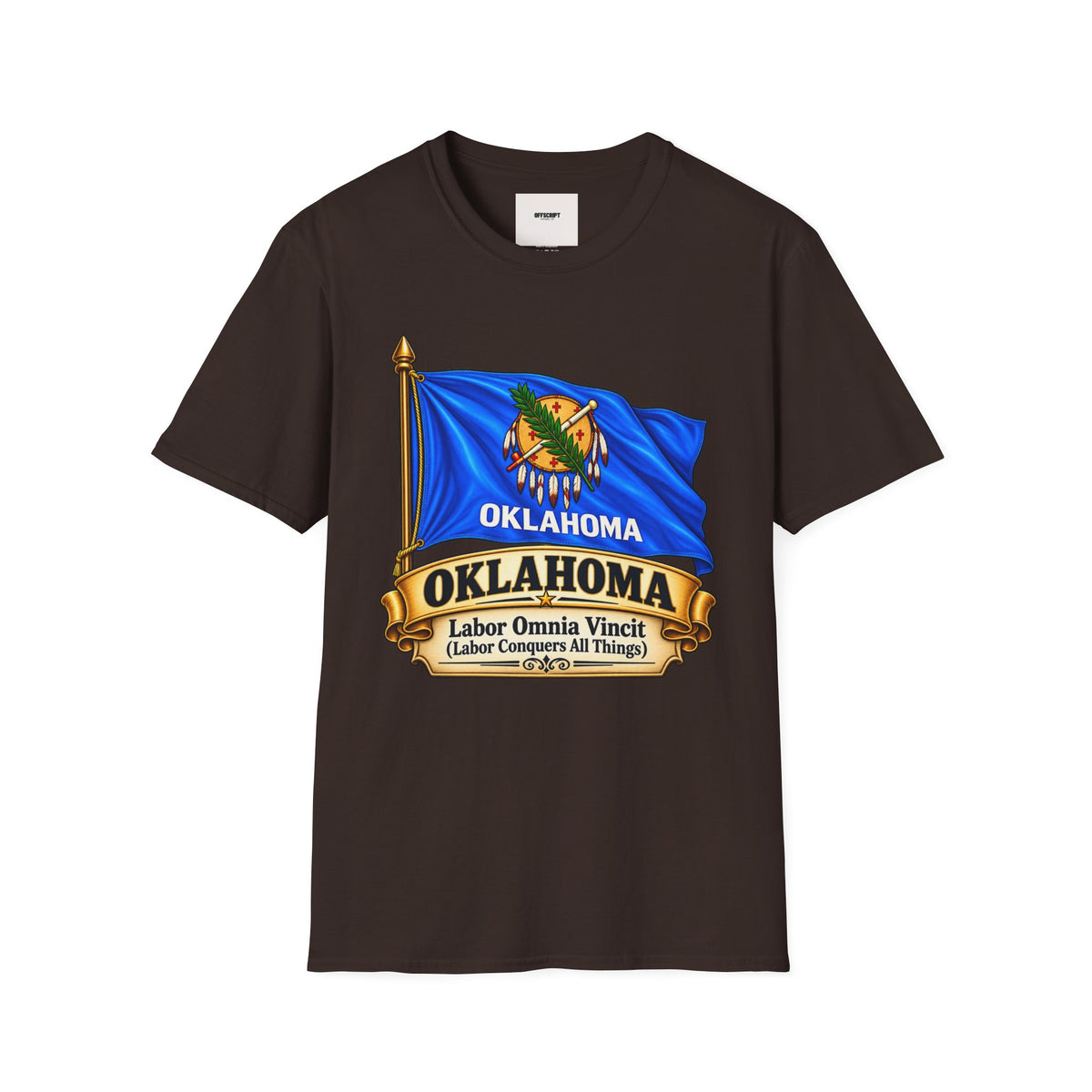 Oklahoma Flag T-Shirt — State Pride Tee with 'Oklahoma' & Seal