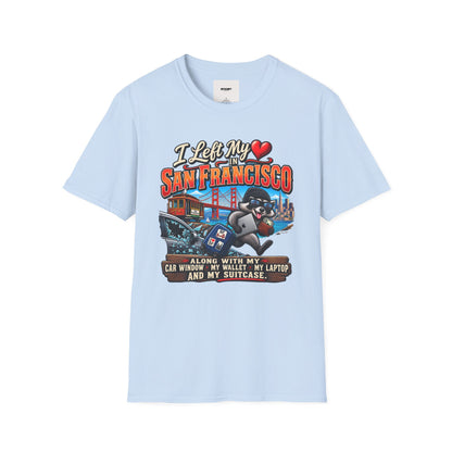 “I Left My Heart in San Francisco” T-Shirt — Vintage Golden Gate Cityscape Tee