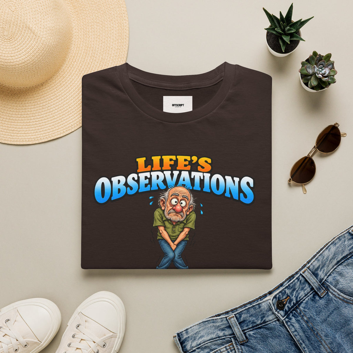 Life's Observations Funny Graphic Tee — Toilet Humor Bathroom Joke T-Shirt