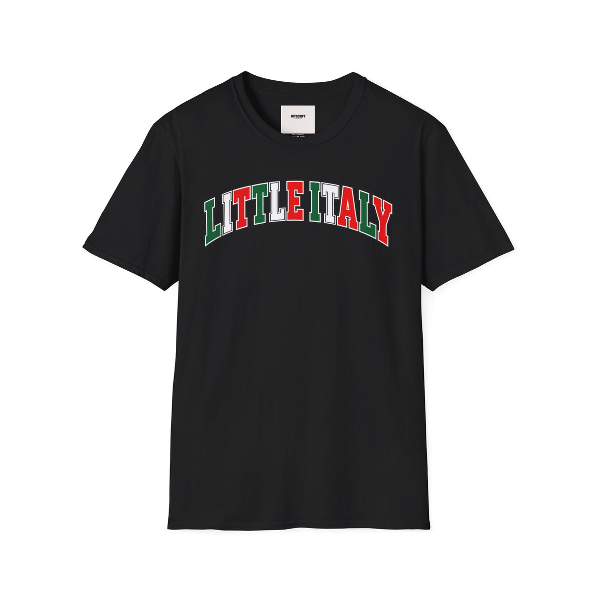 Little Italy T-Shirt — Vintage Italian Flag Graphic Tee