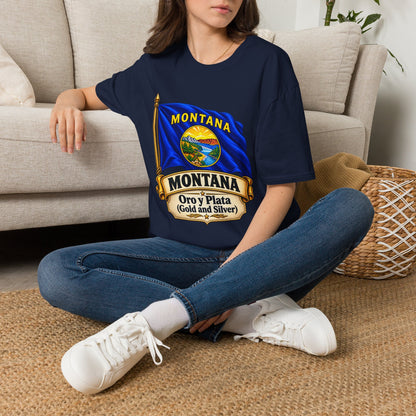 Montana Flag T-Shirt — State Seal "Oro y Plata (Gold and Silver)" Graphic Tee