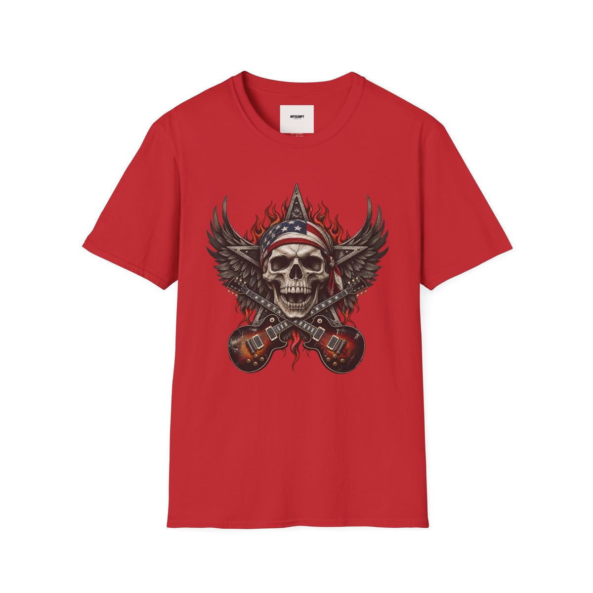 Skull & Wings T‑Shirt — American Rebel Rocker Graphic Tee
