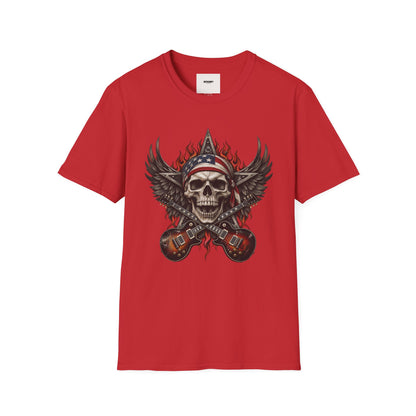 Skull & Wings T‑Shirt — American Rebel Rocker Graphic Tee