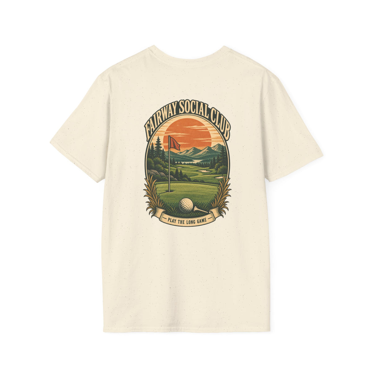 Fairway Social Club Golf T-Shirt — 'Play the Long Game' Vintage Golf Graphic