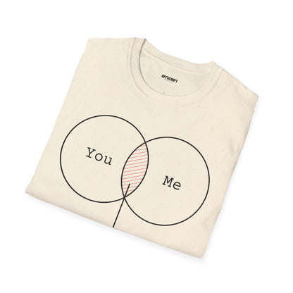 You + Me Venn Diagram T-Shirt — "Kapowww!" Graphic Tee