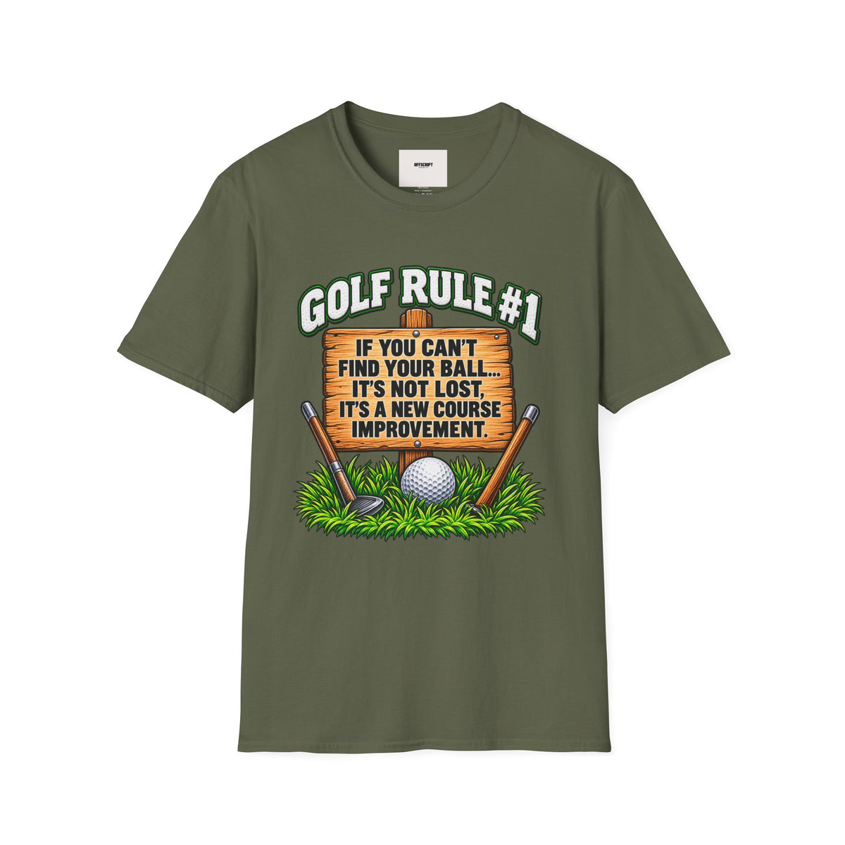 Golf Rule #1 T-Shirt — If You Can’t Find Your Ball Funny Golf Shirt