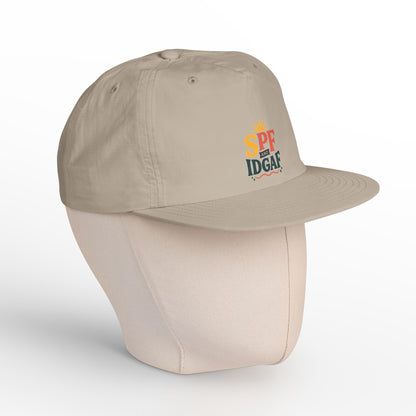 SPF IDGAF Surf Cap | Retro Sun Typography Hat