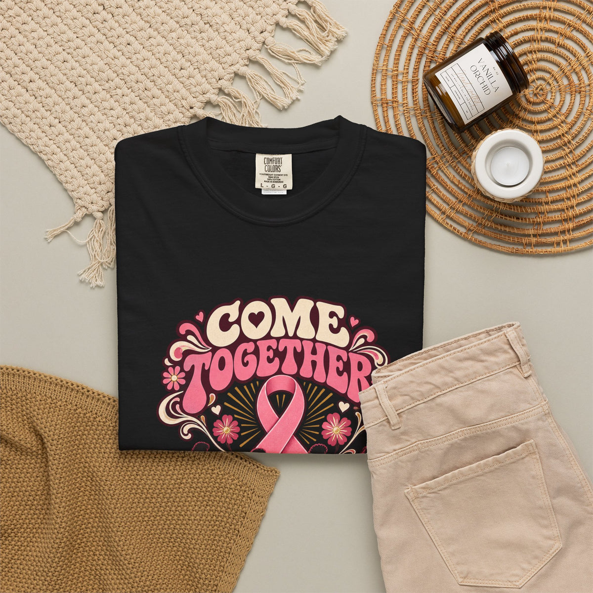 Breast Cancer Awareness 'Come Together for a Cure' T-Shirt