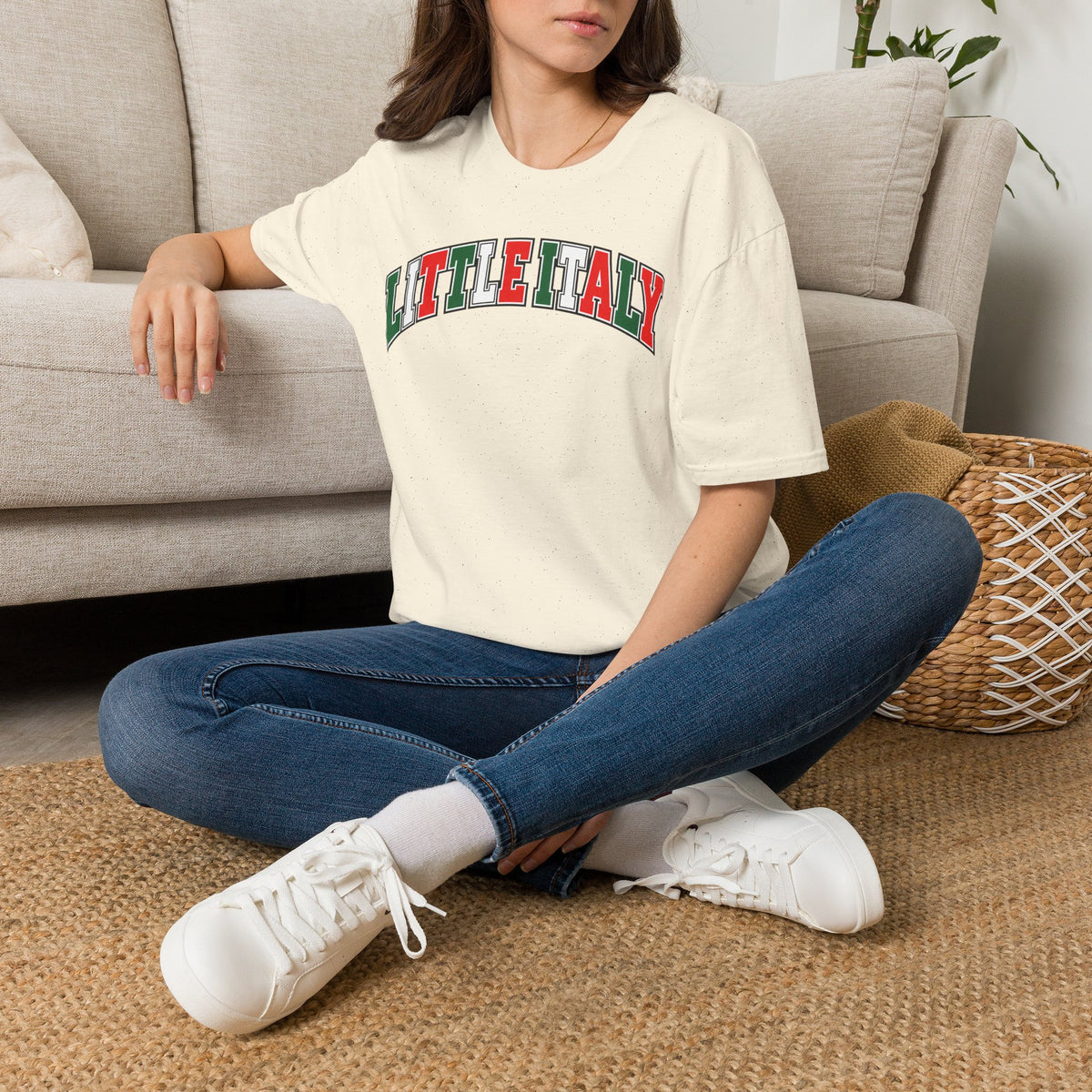 Little Italy T-Shirt — Vintage Italian Flag Graphic Tee