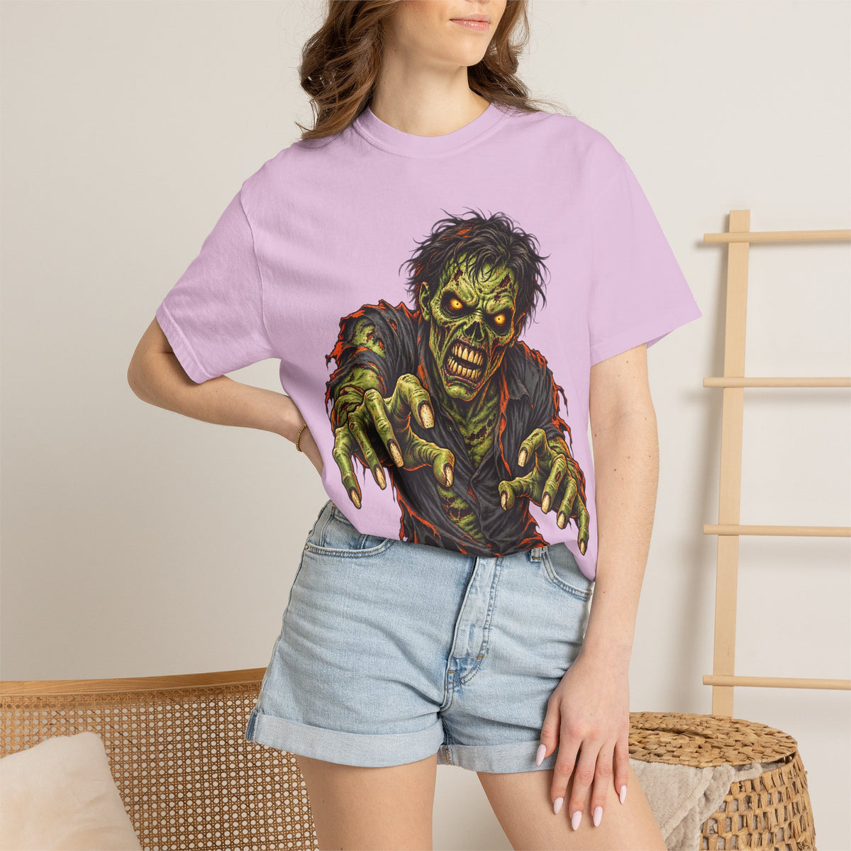 Zombie Attack T‑Shirt — Graphic Horror Tee for Halloween & Horror Fans