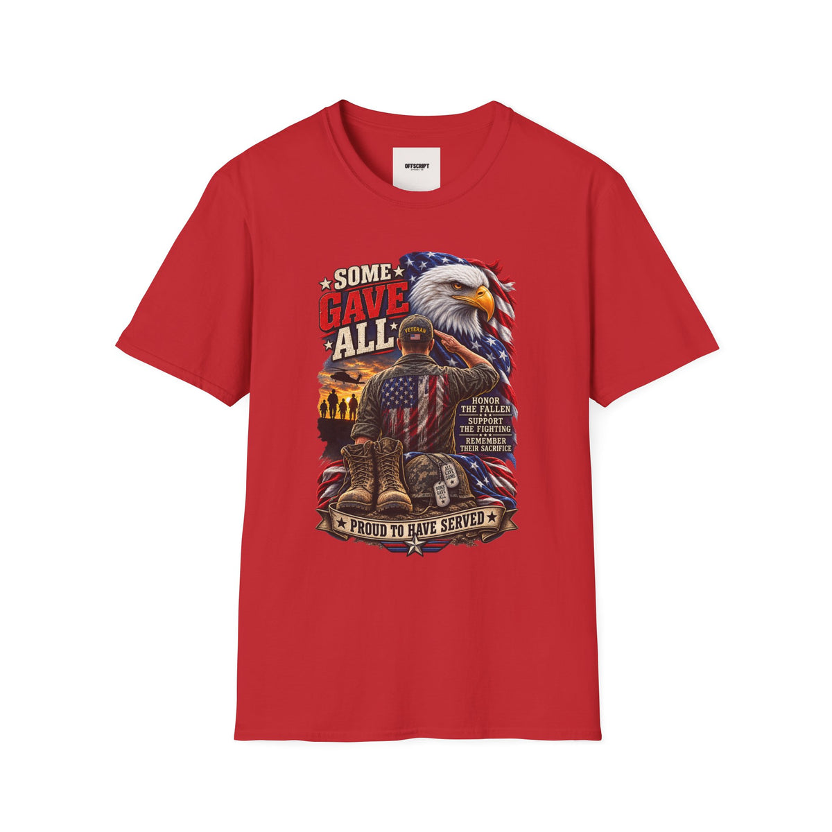 Some Gave All Eagle T-Shirt — Veteran Memorial Patriot Tee
