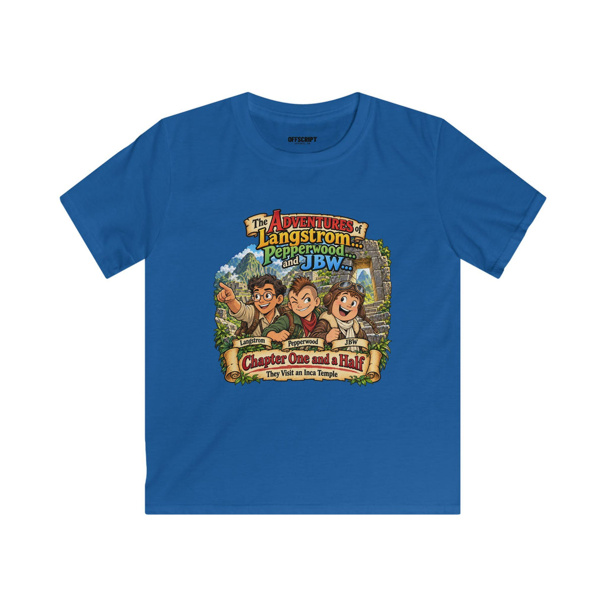 Kids Tee — "The Adventures of Langstrom, Pepperworth & JBW" Chapter One and a Half Illustration