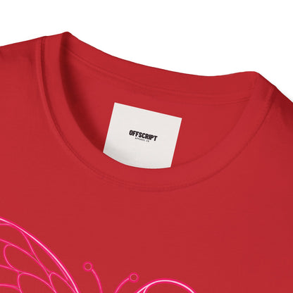 Breast Cancer Awareness Butterfly T-Shirt - Pink Ribbon Support Tee