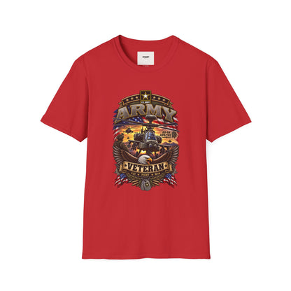 Army Veteran AH-64 Apache T-Shirt — Patriotic Military Helicopter Tee