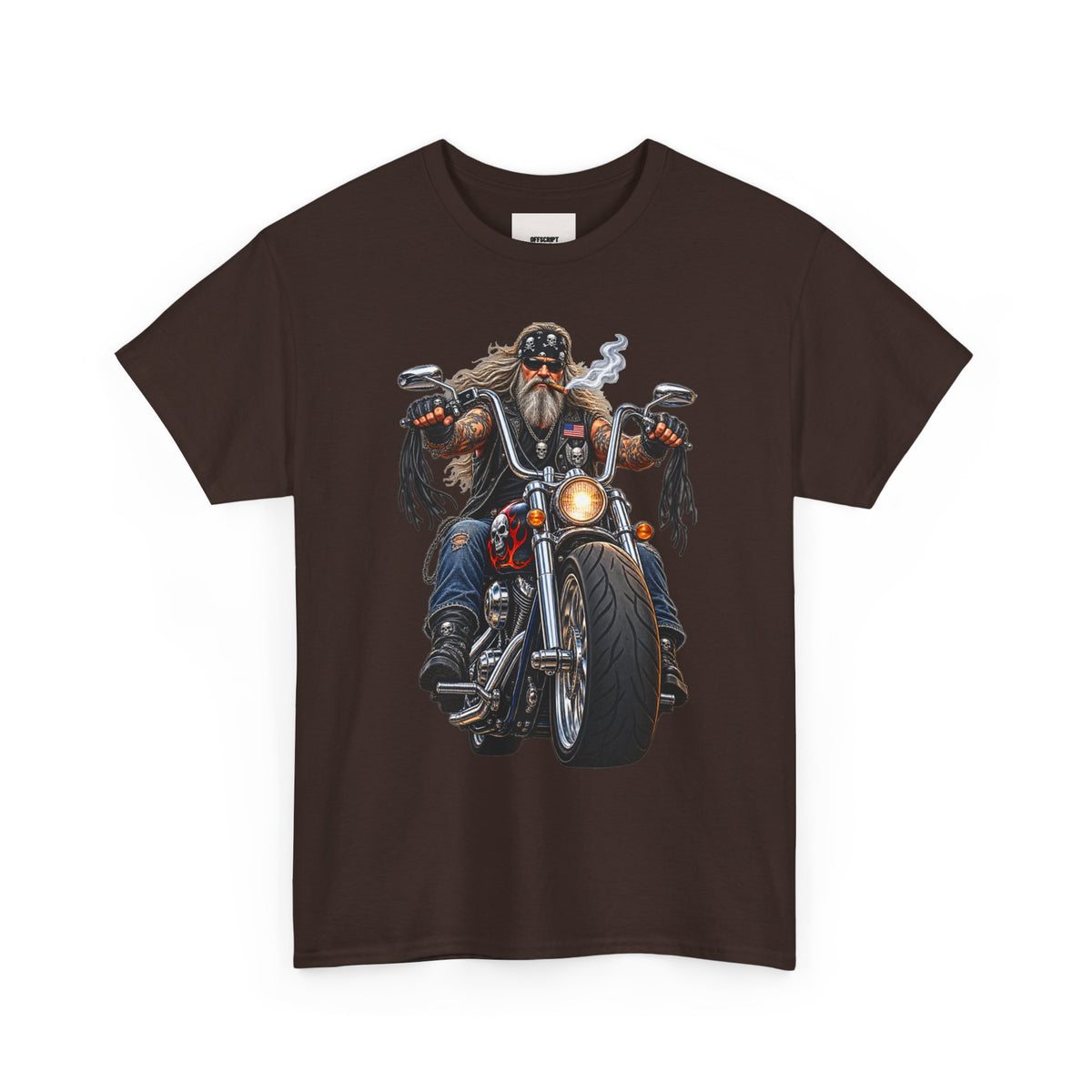 Biker Motorcycle Rider Graphic Tee — Vintage Road Rebel T‑Shirt