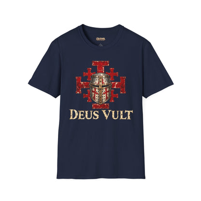 Deus Vult Crusader Shield T-Shirt