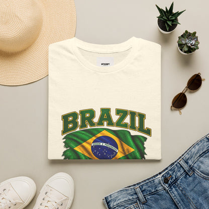 Brazil Flag T-Shirt — BRAZIL with Ordem e Progresso Graphic