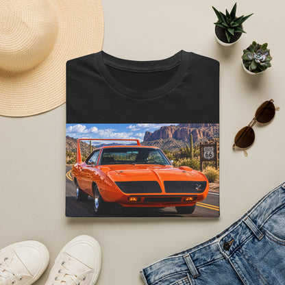 Classic Orange Muscle Car T-Shirt — Route 66 Roadtrip Tee
