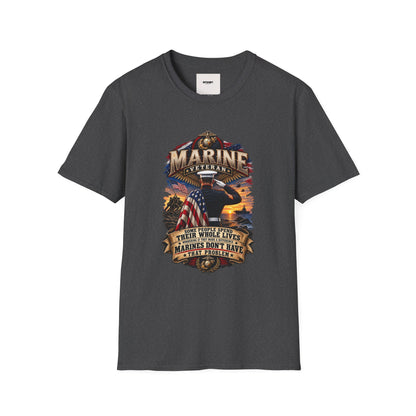 Marine Veteran T-Shirt — Proud USMC Eagle & Flag Tribute Tee