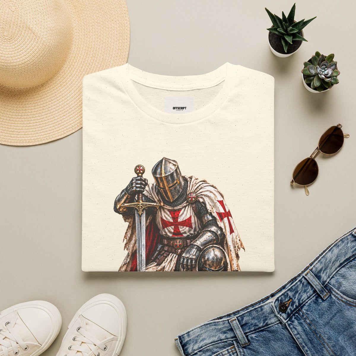Knight T-Shirt — Fear No Evil Crusader Graphic Tee