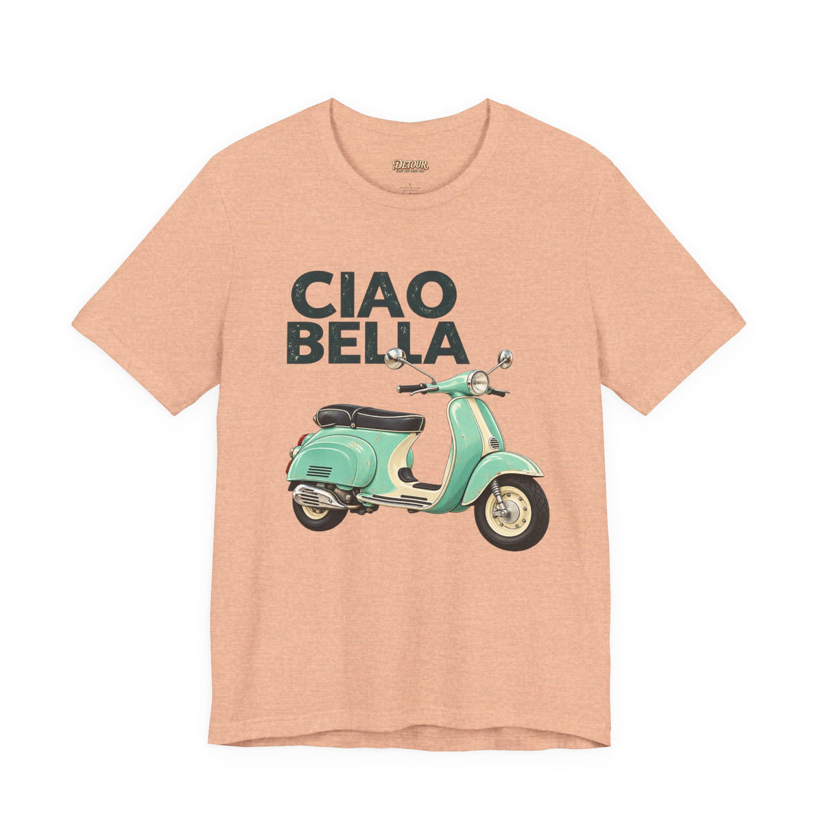 Ciao Bella Vespa Scooter Graphic T-Shirt